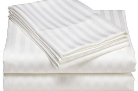 Lenjerie de pat damasc cu dungi 2cm, microfibra 140gr, 3 piese (husa perna 50x70cm, hua pilota 140x200cm, cearcefa saltea 140x220cm)